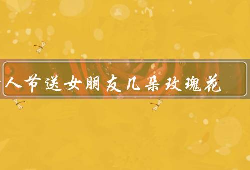 情人节送女朋友几朵玫瑰花（表达爱意／展示浪漫／传递承诺）