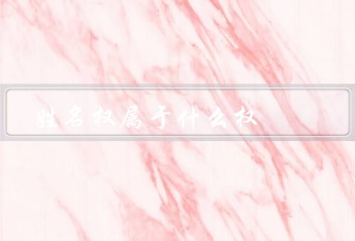 姓名权属于什么权（定义／重要性／保护方式）