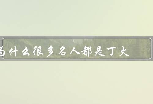 为什么很多名人都是丁火，独特的个性特点／注重自我提升和学习