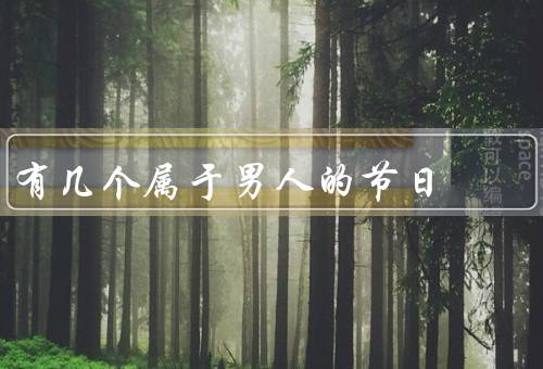 有几个属于男人的节日，父亲节／光棍节／男人节