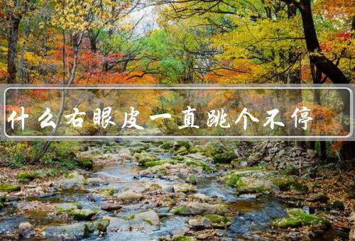 为什么右眼皮一直跳个不停，右眼皮跳的原因／与身体健康的关系