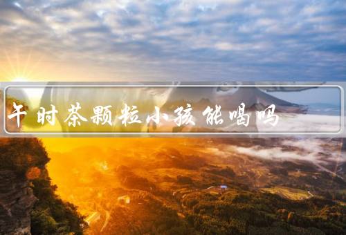 午时茶颗粒小孩能喝吗（成分分析、剂量问题、潜在风险）