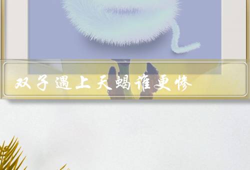 双子遇上天蝎谁更惨，热情被天蝎的猜疑所扼杀