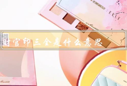 财官印三全是什么意思，财政部／国税局／地税局