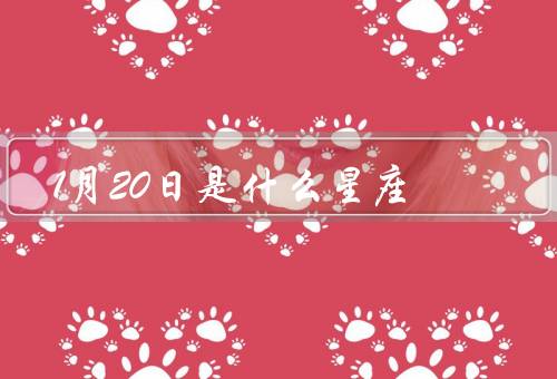 1月20日是什么星座，水瓶座／特点／与其他星座的关系