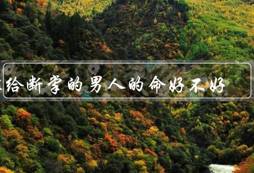 嫁给断掌的男人的命好不好（断掌的男人的命运线）