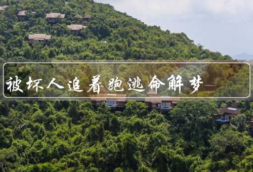 被坏人追着跑逃命解梦，梦的寓意／情感解读／行动建议