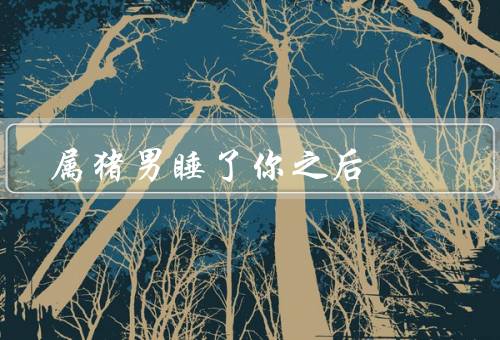 属猪男睡了你之后，性格变得更加温和／变得更加浪漫／更加珍惜你