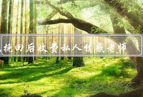 先挽回后收费私人情感老师（工作原理／服务内容／总结）