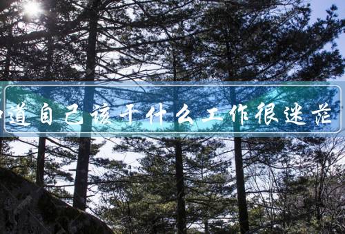 不知道自己该干什么工作很迷茫（迷茫的原因、应对策略）