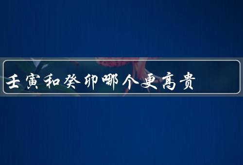壬寅和癸卯哪个更高贵，历史、文化、象征意义