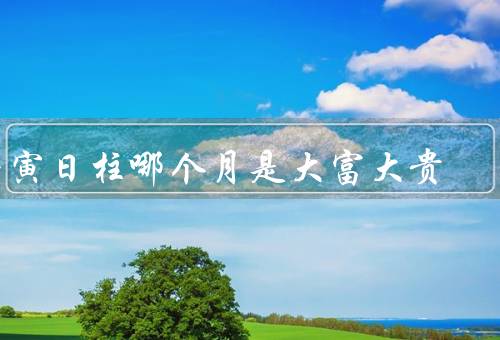 壬寅日柱哪个月是大富大贵（正月、七月、十二月）