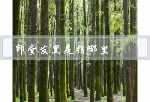 印堂发黑是指哪里，原因／危害／如何改善