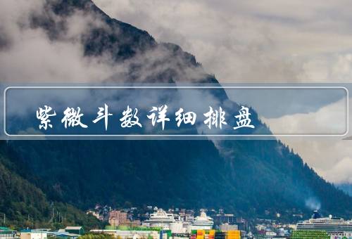 紫微斗数详细排盘（基本概念／排盘方法／运用）