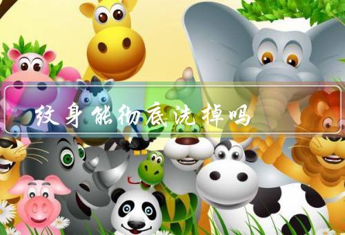 纹身能彻底洗掉吗（永久性、无法完全洗掉的原因、前的思考）