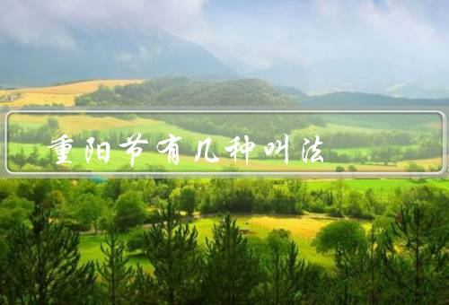 重阳节有几种叫法，重阳节／秋九节／老人节