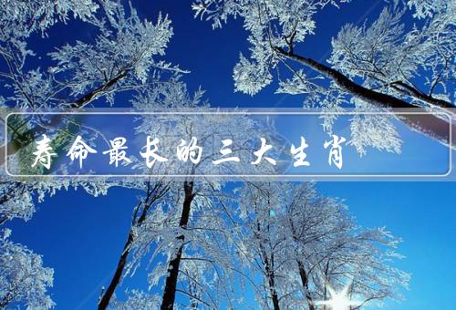 寿命最长的三大生肖，龙／鼠／牛
