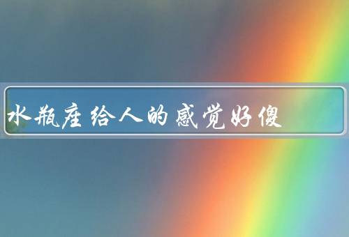 水瓶座给人的感觉好傻（独立、理想主义、直率）
