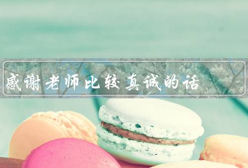 感谢老师比较真诚的话，辛勤教诲／耐心指导／激励和鼓励