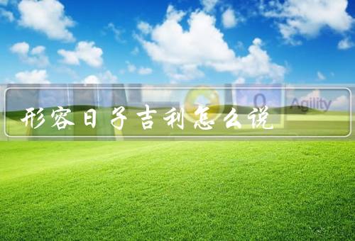 形容日子吉利怎么说（如意、大吉大利、顺利）