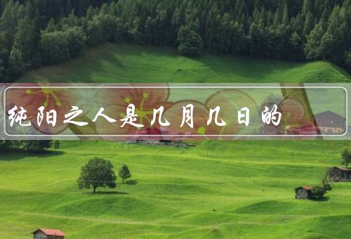 纯阳之人是几月几日的，性格特点、优势和劣势、发展建议