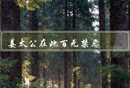 姜太公在此百无禁忌，智谋过人／勇敢无畏／智勇双全