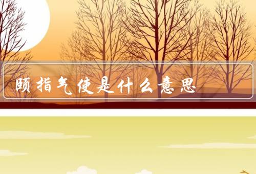 颐指气使是什么意思，定义、特征、危害