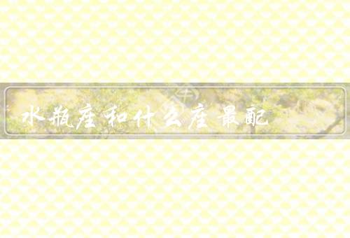 水瓶座和什么座最配，相似性／差异性／优势