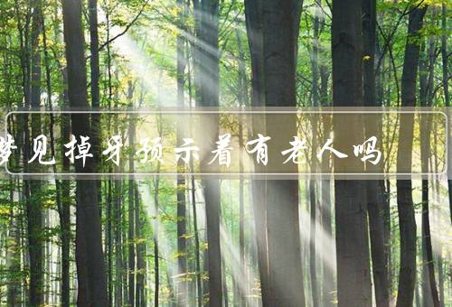 梦见掉牙预示着有老人去世吗，解读梦中掉牙、梦境与现实的区别